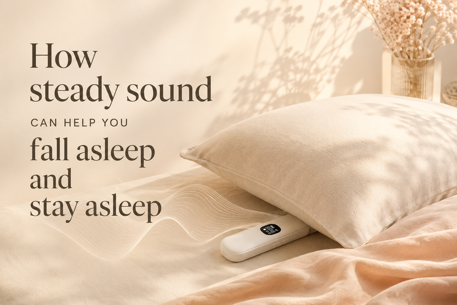 How steady sound can help you fall asleep and stay asleep